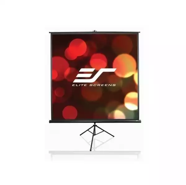 Elite Screen T113UWS1 Tripod, 113" (1:1), 203.2 x 203.2 cm, Black