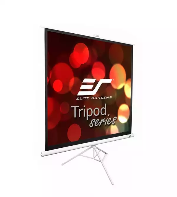 Elite Screen T120NWV1 Tripod, 120" (4:3), 243.8 x 182.9 cm, White
