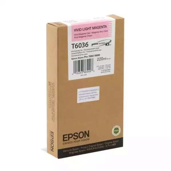 EPSON 5LB T6036 ink cartridge vivid light magenta standard capacity 220ml 1-pack
