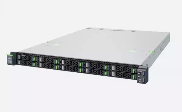Fujitsu PRIMERGY RX1330 M6, Intel Xeon E-2488 8C/16T 3.20 GHz, 1x32GB 2Rx8 DDR5-4800 U ECC, NO HDD, 1xBasic 2.5"Kit (4x), RAID 0/1/10, 2x1GB(RJ45), Rack Kit, ErP Lot9 for 8xHDDs, iRMCS6 eLCM Lic., No PCord, 2xM2 sl., TPM 2.0 V2, PSU 500W HP, FTS wide/FTS