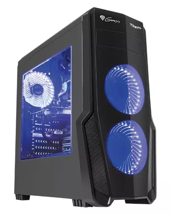 Genesis Case Titan 800 Blue Midi Tower Usb 3.0