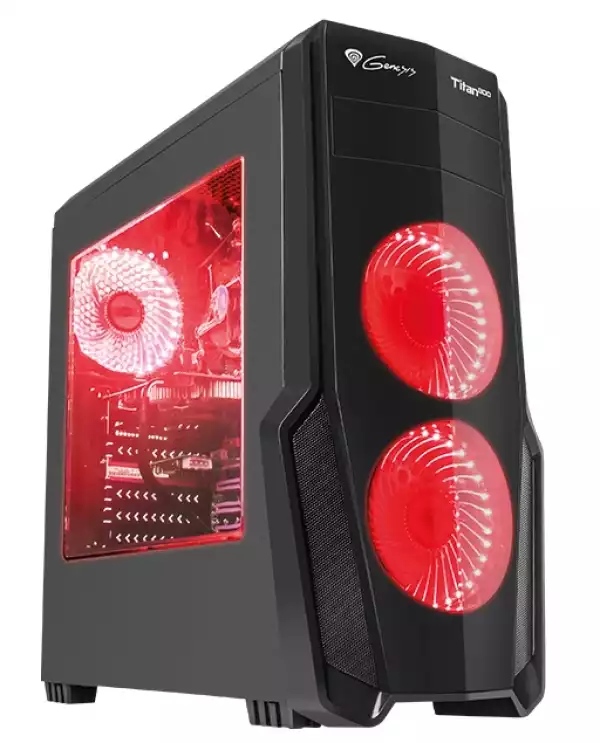 Genesis Case Titan 800 Red Midi Tower Usb 3.0