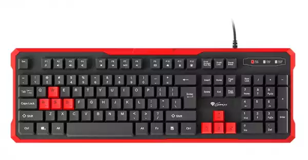 Genesis Gaming Keyboard Rhod 110 Red Us Layout