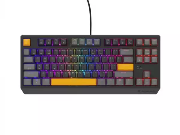 Genesis Gaming Keyboard Thor 230 TKL Anchor Gray Positive US RGB Mechanical Outemu Red