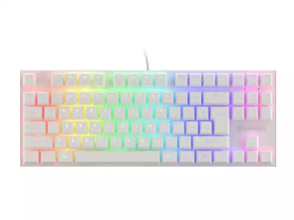 Genesis Gaming Keyboard Thor 303 TKL White RGB Backlight US Layout Brown Switch