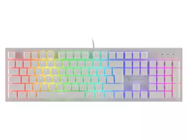 Genesis Gaming Keyboard Thor 303 White RGB Backlight US Layout Brown Switch