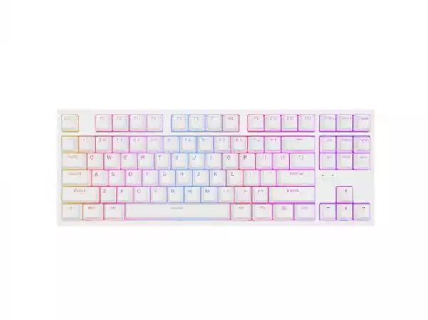 Genesis Gaming Keyboard Thor 404 TKL White RGB Backlight US Layout Brown Switch