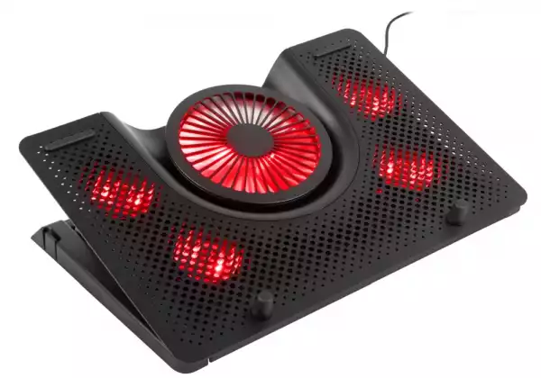 Genesis Laptop Cooling Pad Oxid 550 15.6-17.3 5 Fans, Led Light, 1 Usb