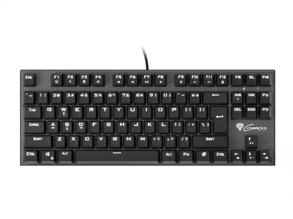 Genesis Mechanical Gaming Keyboard Thor 300 Tkl White Backlight Outemu Red Switch Us Layout