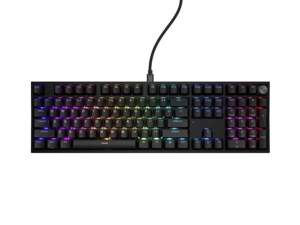 Genesis Mechanical Gaming Keyboard Thor 404 Black RGB Backlight Outemu Peach Silent, US Layout