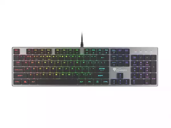 Genesis Mechanical Gaming Keyboard Thor 420 RGB Backlight Content Slim Blue Switch US Layout