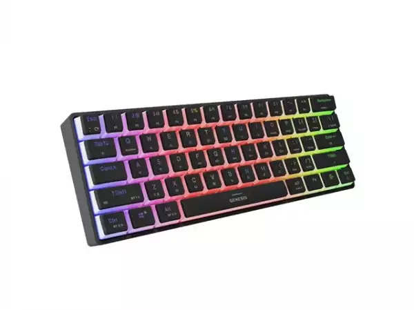 Genesis Mechanical Gaming Keyboard Thor 660 G2 Wireless RGB Backlight BLACK GATERON RED
