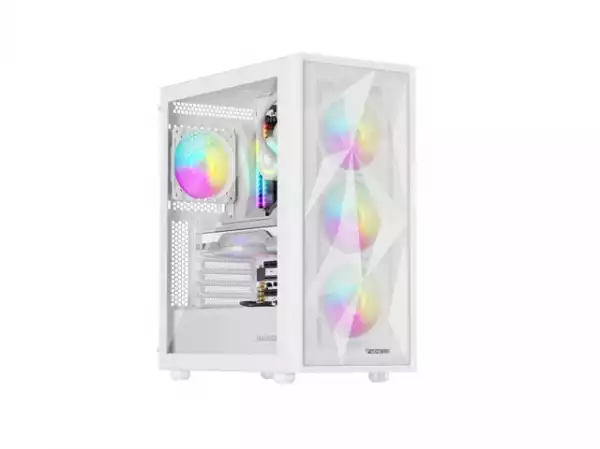 Genesis PC Case DIAXID 605 RGB Mini Tower Window, White