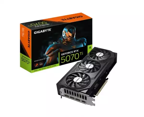 Gigabyte GeForce RTX 5070 Ti 16GB GDDR7 Windforce OC V2 Gigabyte GeForce RTX 5070 Ti 16GB GDDR7 Windforce OC V2