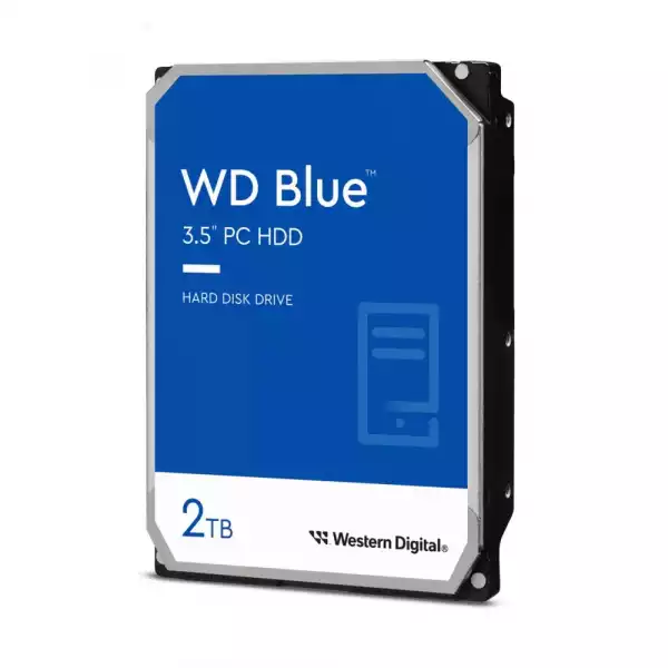 HDD Desktop WD Blue (3.5'', 2TB, 256MB, 7200 RPM, SATA 6 Gb/s)