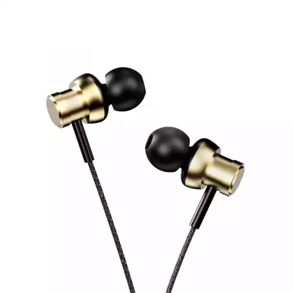 HiFuture Hi5 Champagne Gold, Metal Body by CNC, High Clarity Microphone, TYPE-C Plug Cord-controlled, Hi-Res Audio Certified, Total cable length 1220mm±30mm