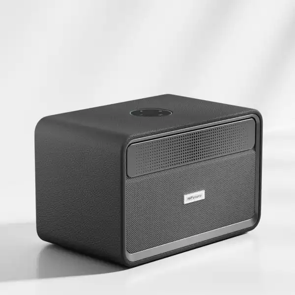 HiFuture Passion X Black, 100W Output (Max.Power), Built-in Powerful DSP with DynaBoost Technology, Crafted Wood Cabin, Wireless 5.4, Two-Way Full Range Speaker System, Built-in 8000mAh High-Performance Battery System, Pair to Stereo Sound System(TWS Mod
