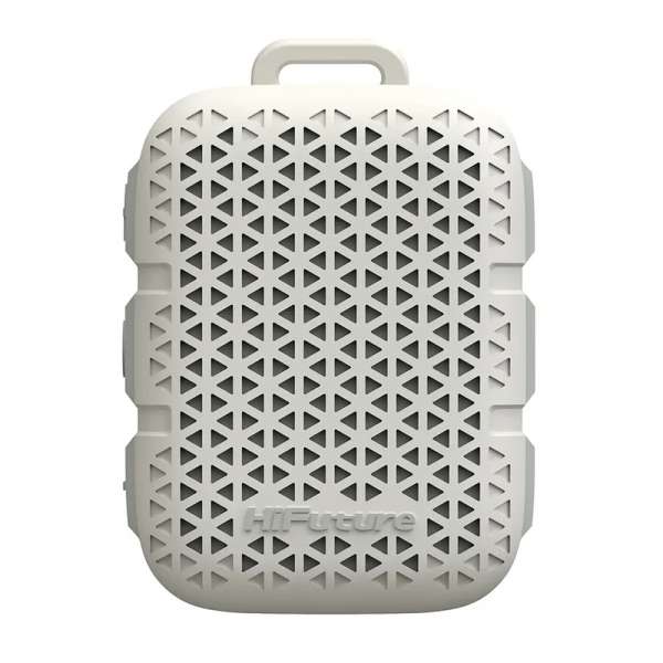 HiFuture Pocket S Beige,  Bluetooth 5.4, IPX7 Waterproof, 5W Output, Pair to Play (TWS Mode), Up to 8 Hours Playtime, Support Clip for Wear, Support Magnetic
