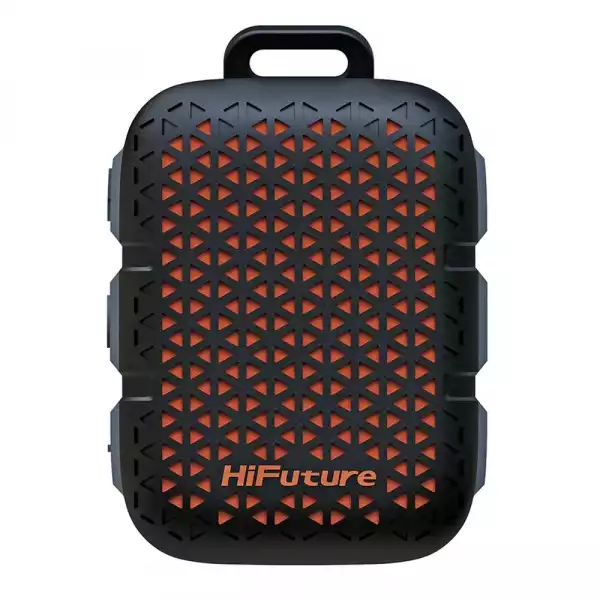 HiFuture Pocket S Black, Bluetooth 5.4, IPX7 Waterproof, 5W Output, Pair to Play (TWS Mode), Up to 8 Hours Playtime, Support Clip for Wear, Support Magnetic