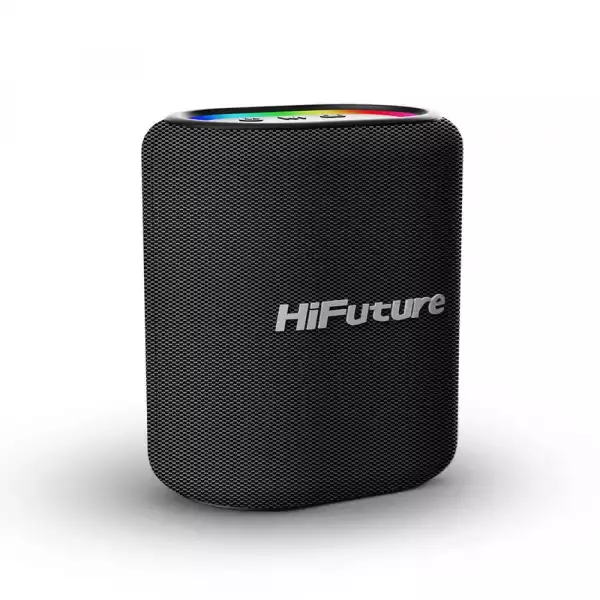 HiFuture Vocalist100 Black, 20W Output, Karaoke Enable, Two Wireless Microphone, 4000mAh Battery (Support Power Bank), RGB Lighting, Pair to Play (TWS Mode), Bluetooth 5.3