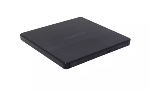 Hitachi-LG GP60NB60 Ultra Slim External DVD-RW, Super Multi, Silent Play, Win & MAC OS Compatible, M-DISC Support, Black