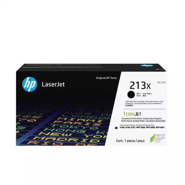 HP 213X Black Original LaserJet Toner Cartridge HP 213X Black Original LaserJet Toner Cartridge