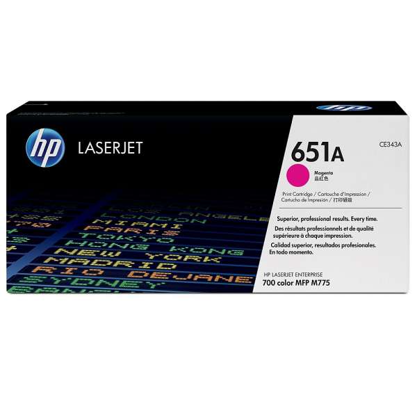 HP 651A Magenta LaserJet Toner Cartridge HP 651A Magenta LaserJet Toner Cartridge