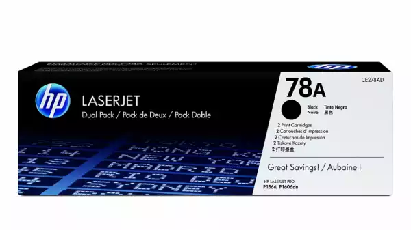 HP 78A Black Dual Pack LaserJet Toner Cartridges