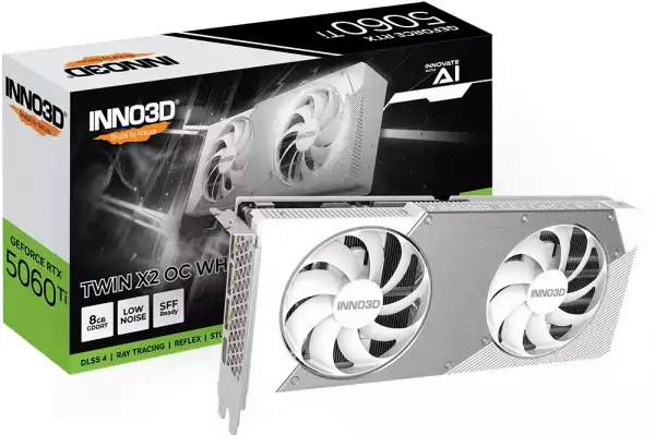 Inno3D GeForce RTX 5060 Ti 8GB GDDR7 X2 OC White Inno3D GeForce RTX 5060 Ti 8GB GDDR7 X2 OC White