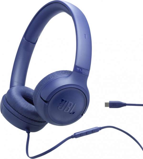 JBL TUNE 530C BLU USB-C Wired on-ear headphones JBL TUNE 530C BLU USB-C Wired on-ear headphones