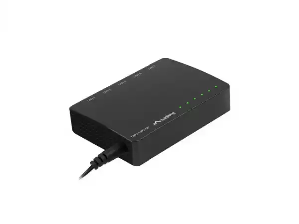 Lanberg Switch DSP2-1005-12V 5X 1Gb/S Unmanaged Gigabit Ethernet Desktop 12V