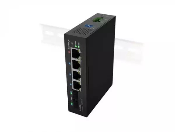 Lanberg Switch Light Industrial POE 1 x BT 3 x AT 2 x SFP DIN Unmanagment Gigabit Ethernet