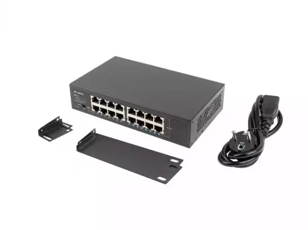 Lanberg switch rsge-16 16x 1GB gigabit ethernet unmanaged rack 10"/19"