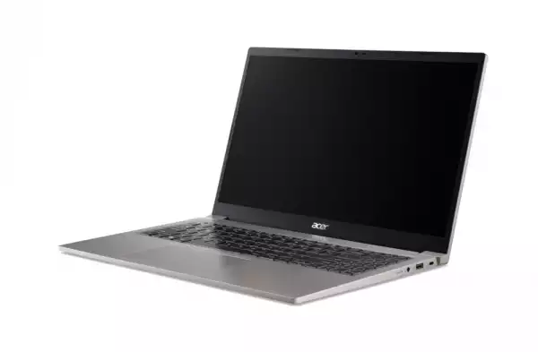 Лаптоп Acer Aspire 15,AL15-33P-359M, Intel Core 3 N355(8C/8T, up to 3.90GHz, 6MB), 15.6" FHD (1920x1080) IPS SlimBezel LCD, 16GB DDR5 4600MHz, 512GB PCIe NVMe SSD, Intel UMA, 2M FHD Cam,WiFi 6, BT 5.1, No OS, Nat Titanium