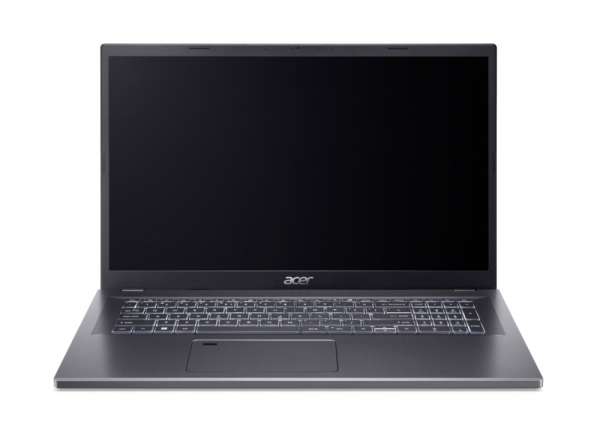 Лаптоп Acer Aspire 17, A17-51M-59K6, Intel Core 5 120U (up to 5.00GHz, 12MB), 17.3" FHD (1920x1080) IPS slim bezel LCD, 16GB DDR5 4600MHz, 512GB PCIe NVMe SSD, Intel UMA, FHD Cam,WiFi 6E, BT 5.1, Backlit Kbd, No OS, Steel Gray