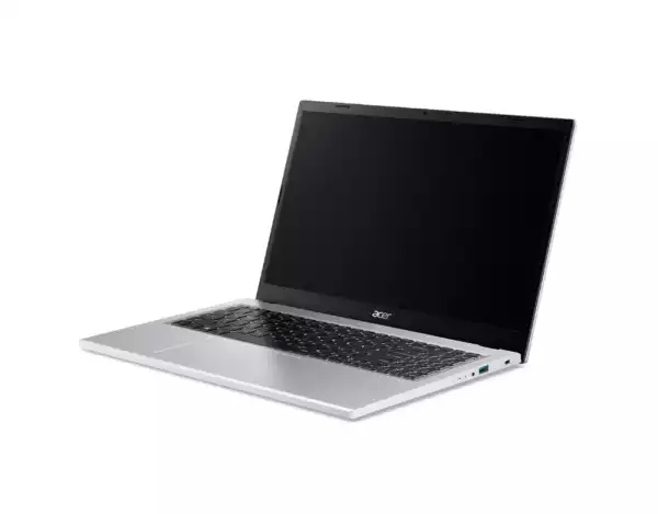 Лаптоп Acer Aspire Go 15, AG15-41P-R1QC, AMD Ryzen 7 7735HS,(up to 4.80GHz, 16MB), 15.6" FHD (1920x1080) IPS SlimBezel LCD, 1*16GB DDR5 5600MHz (1 slot free), 512GB PCIe NVMe SSD, AMD Radeon 680M, HD Cam, WiFi 6E, BT 6E, Kbd, No OS, Pure Silver