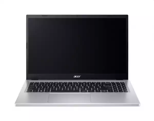 Лаптоп Acer Aspire Go 15, AG15-71P-52P2, Intel Core i5-13420H (8C/12T, up to 4.60GHz, 12 MB), 15.6" FHD IPS SlimBezel LCD, 16GB DDR5 4600MHz, 512GB PCIe NVMe SSD, Intel UMA, FHD Cam,WiFi 6, BT 5.2,  No OS, Pure Silver