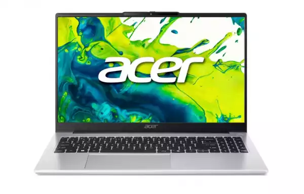 Лаптоп Acer Aspire Lite 15, AL15-45P-R2H1, AMD Ryzen 7 5825U (up to 4.5GHz, 16MB), 15.6" FHD (1920x1080) IPS, 16GB DDR4 (1 slot free), 512GB PCIe  NVMe SSD, AMD Radeon Graphics, FHD Cam, WiFi 6 ax, BT 5.1, No OS, Light Silver