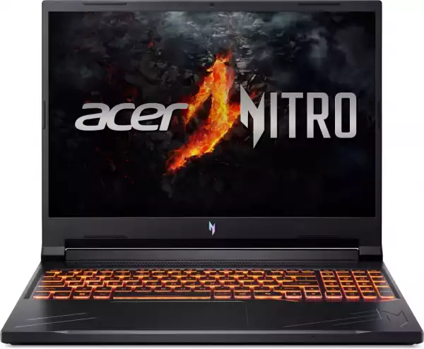 Лаптоп Acer Nitro 16, ANV16-71-71N0, Intel Core i7-14650HX (up to 5.2GHz, 30MB), 16" WUXGA (1920x1200)IPS, 165Hz, 16GB DDR5(1 slot free), 1024GB PCIe NVMe SSD, GeForce RTX 4060 8GB GDDR6, Wi-Fi 6 AX201+BT5.1, Killer E2650, HD Cam, KB Backlight, No OS, Black