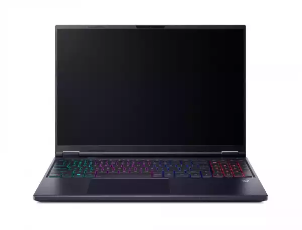 Лаптоп Acer Predator PHN16-73-903, Intel Core Ultra 9 275HX (up to 5.40GHz, 36MB), 16" WQXGA (2560x1600) IPS 240Hz, 16GB DDR5 6400MHz (1 slot free), 1024GB SSD, RTX 5070 8GB GDDR7,AI TOPs 798, WiFi 6E,MicroSD,FHD IR Cam, BT 5.3, no OS, Black