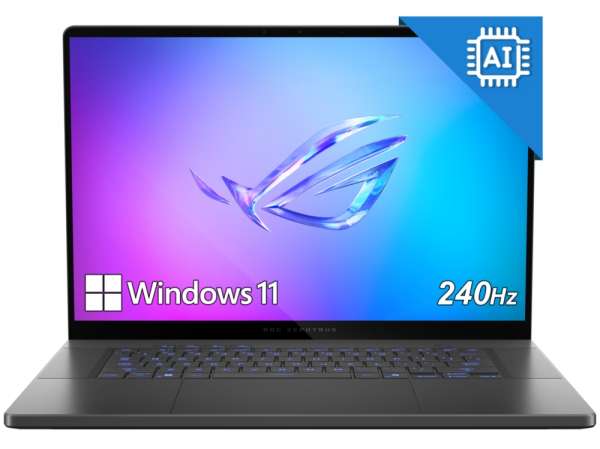 Лаптоп Asus ROG Zephyrus 16,GU605CW-QR092XIntel Ultra 9 285H 2.9 GHz (24MB Cache, up to 5.4 GHz, 16 cores, 16 Threads),16.0 OLED WQXGA (2560X1600) 16:10 400nits(HDR 500nits) Glare , 240 Hz,LPDDR5X 64GB ( onbd) ,2TB G4,RTX5080 16GB,Wi-Fi 7 ,Backlit Chiclet Kbd