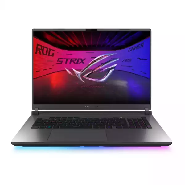 Лаптоп Asus Strix G18 G815LM-S9025, Intel  Ultra 9 275HX 2.7 GHz (36MB Cache, up to 5.4 GHz, 24 cores),18.0 WQXGA(2560X1600),16:10 Bend+500nits, AG,240Hz,DDR5 32GB ( 16GB DDR5-5600 SO-DIMM *2 ) ,1TB , RTX 5060  8GB GDDR7,Wi-Fi 7 ,Backlit Chiclet Keyboard 1-Zone