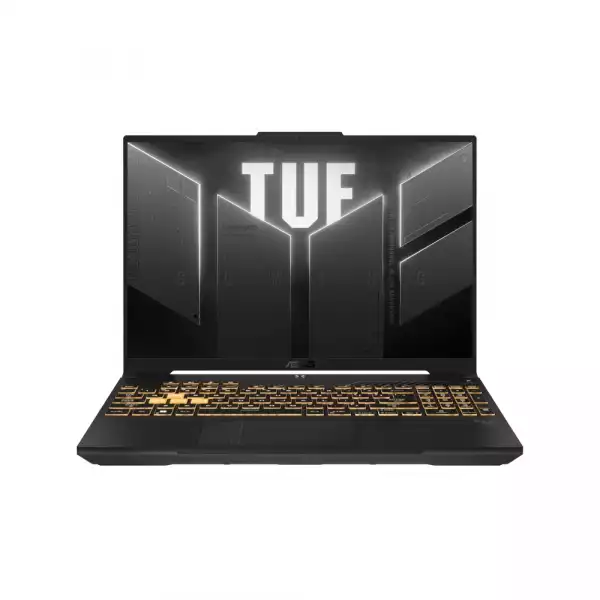 Лаптоп Asus TUF F16 FX607VU-RL048, Intel Core 5 210H 2.2 GHz (12MB Cache, up to 4.8 GHz, 8 cores, 12 Threads)16" WUXGA (1920X1200) 16:10 300nits Anti-Glare NTSC:45,144 Hz, 16GB DDR5 5200 Mhz ,1TB PCIe 4.0,RTX4050A6GB GDDR6, Wi-Fi 6(802.11ax)Backlit kbd., Gray