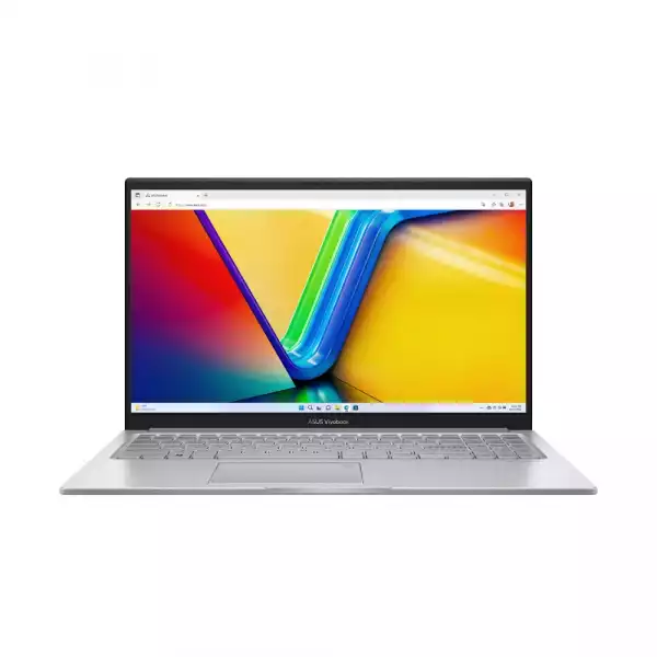 Лаптоп Asus Vivobook X1504VA-BQ005 Intel I5-1335U 15.6`` FHD 1920X1080 16:9 250nits Anti-Glare NTSC:45% Wide View,16GB,SSD 512GB, Backlit Chiclet Keyboard with Num-keyNo OS, Silver