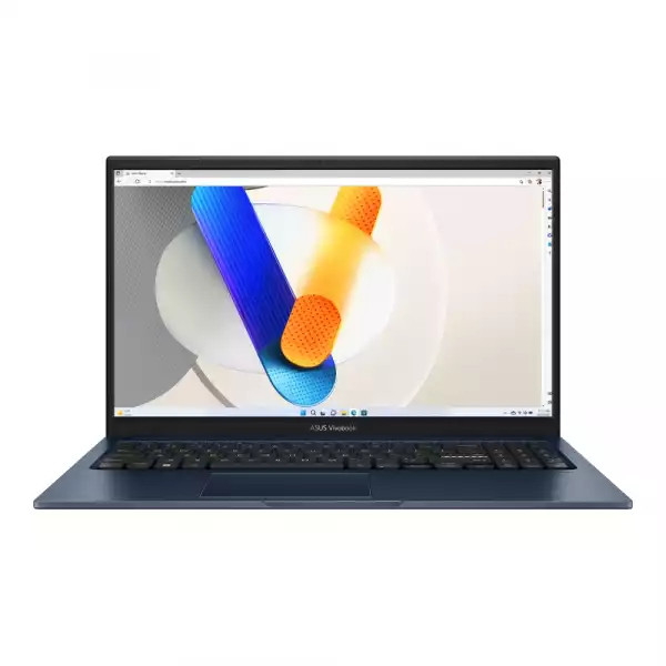 Лаптоп Asus Vivobook X1504VA-BQ2626, Intel 3-1315U ( 1.2 GHz (10MB Cache, up to 4.5 GHz, 6 cores, 8 Threads),15.6" FHD,(1920x1080) AG,16GB DDR4, SSD 512GB,Backlit Chiclet Keyboard No OS,Quiet Blue