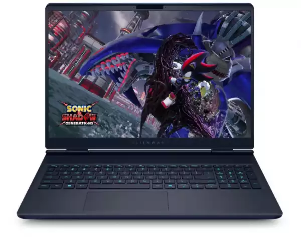 Лаптоп Dell Alienware 16X Aurora AC16251, Intel Core Ultra 5 235HX (24MB, 14C, 2.6 to 5.1 GHz P-Core), 16" WQXGA (2560x1600) 240Hz 3ms, 16GB (2x8GB) DDR5 5600 MT/s, 512GB SSD, NVIDIA RTX 5060 8GB GDDR7, HD Cam and Mic, Wi-Fi 7, AlienFX RGB, Win11 Pro, 3Y BO Лаптоп Dell Alienware 16X Aurora AC16251, Intel Core Ultra 5 235HX (24MB, 14C, 2.6 to 5.1 GHz P-Core), 16" WQXGA (2560x1600) 240Hz 3ms, 16GB (2x8GB) DDR5 5600 MT/s, 512GB SSD, NVIDIA RTX 5060 8GB GDDR7, HD Cam and Mic, Wi-Fi 7, AlienFX RGB, Win11 Pro, 3Y BO
