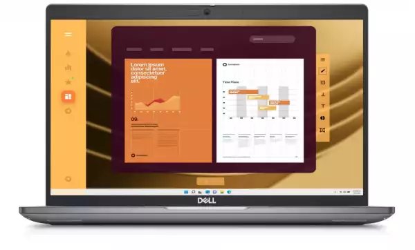 Лаптоп Dell Latitude 5450, Intel Core Ultra 5 135U vPro (12 MB cache, 12 cores, up to 4.4 GHz Turbo), 14.0" FHD (1920x1080) AG,4G, 16 GB, DDR5, 5600 MT/s, 512 GB, SSD PCIe M.2, Intel Graphics, FHD IR Cam and Mic, Wi-Fi 6E, FPR, Backlit Kb, Win 11 Pro, 3Y PS
