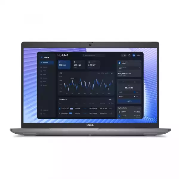 Лаптоп Dell Precision 3590, Intel Core Ultra 7 155H vPro (24 MB cache, 16C, up to 4.8 GHz), 15.6" FHD (1920x1080), 250 nits, FHD Cam, 32GB (2x16GB(, DDR5, 5600 MT/s, 1TB, M.2 2230, Gen 4, NVIDIA RTX 500 Ada 4GB GDDR6, Wi-Fi 6E, BT, SCR, Backlit, Win 11 Pro, 3Y