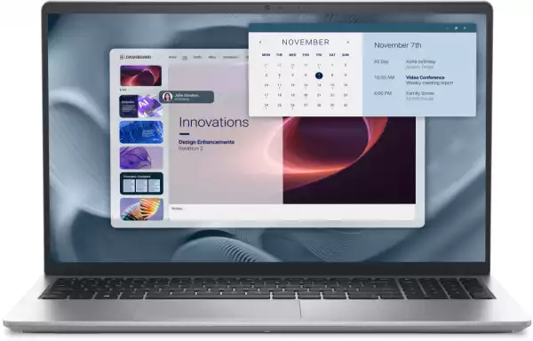 Лаптоп Dell Pro 15 Essential PV15250, Intel Core 3 100U (6 cores, up to 4.7 GHz), 15.6" FHD (1920x1080) 120Hz WVA AG, 8GB, 1x8GB, DDR5, 4400MT/s, 512GB M.2 PCIe NVMe, Intel UHD Graphics, HD RGB cam, Wi-Fi 6, FPR, BG kbd, Ubuntu, Platinum Silver, 3Y PS Лаптоп Dell Pro 15 Essential PV15250, Intel Core 3 100U (6 cores, up to 4.7 GHz), 15.6" FHD (1920x1080) 120Hz WVA AG, 8GB, 1x8GB, DDR5, 4400MT/s, 512GB M.2 PCIe NVMe, Intel UHD Graphics, HD RGB cam, Wi-Fi 6, FPR, BG kbd, Ubuntu, Platinum Silver, 3Y PS