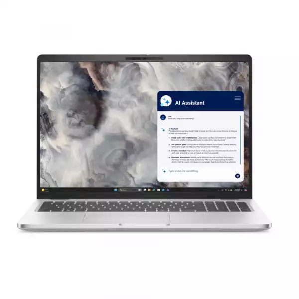 Лаптоп Dell Pro 16 Plus PB16250, Intel Ultra 7 268V vPro (48 TOPS NPU, 8 cores, up to 5.0GHz), 16.0" FHD+ (1920x1200), AG 300 nit, 32 GB: LPDDR5x, 8533 MT/s (onboard), 512 GB SSD, Intel Arc graphics, FHD HDR + IR Cam, FPR, Wi-Fi 7, Backlit Kb, Ubuntu, 3Y PS